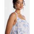 thumbnail image 3 of Joyspun Women's Woven Midi Sleep Gown with Shoulder Tie, Sizes XS-3X, 3 of 6
