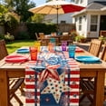thumbnail image 6 of Memorial Day Table Runner, Linen Table Flag for Honoring Fallen Soldiers, Patriotic Tablecloth for Family Living Room, Decorative Dining Table Cover for Commemorative Events and Gatherings, 6 of 9
