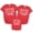 Brother Red Shirt, variant on Christmas Squad Matching Family Bodysuit Baby Vintage Red Bodysuit Newborn