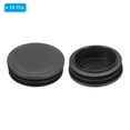 thumbnail image 3 of Uxcell Plastic Tubing End Caps, Round Hole Plug Insert for Round Iron Pipe Chair Leg Black 1-7/8" 24, 3 of 6