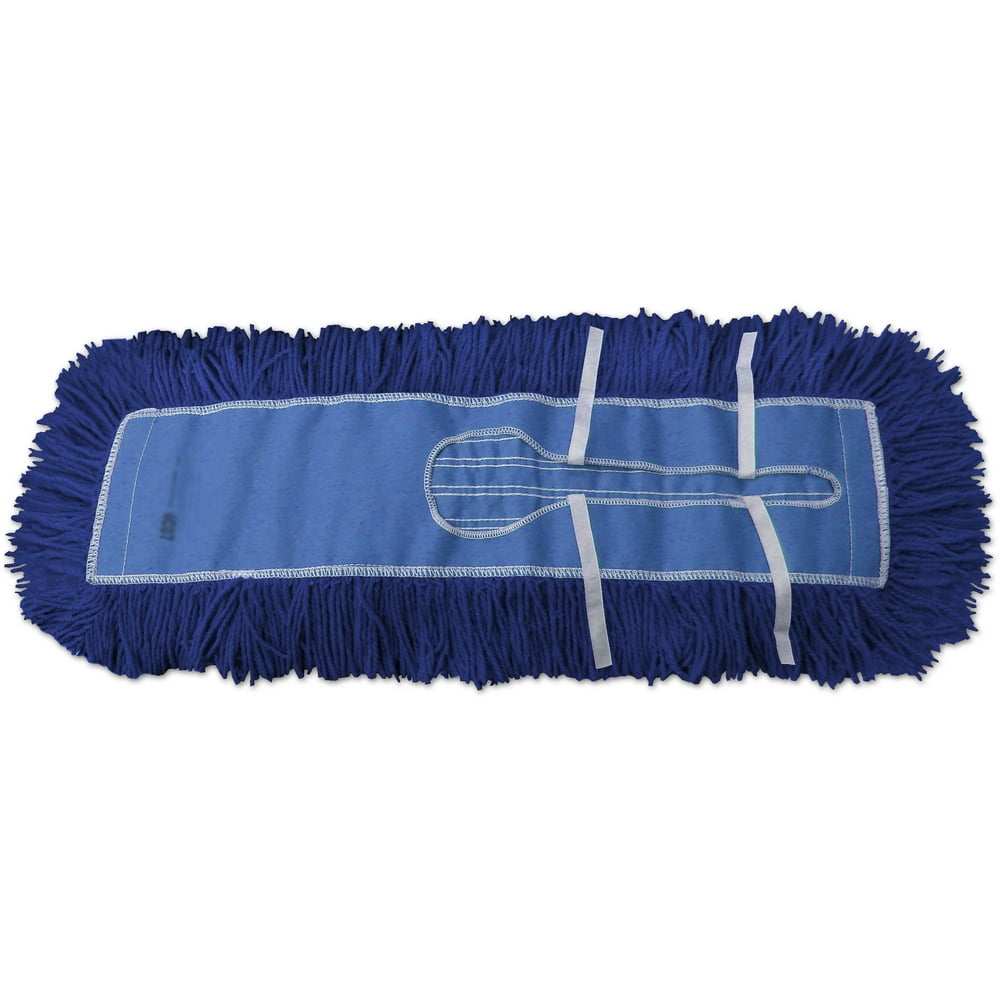 36" Blue Industrial Closed Loop Dust Mop 6Pack