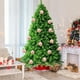 thumbnail image 4 of Adornos navideños, 4 bolas navideñas flocadas, juego de decoración navideña. Varios estilos de adornos para árboles de Navidad que también se pueden usar para otras fiestas., 4 of 5
