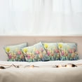 thumbnail image 7 of Ambesonne Pastel Throw Pillow Cover 4 Pack, Tulips Flower Bed Park, 24", Multicolor, 7 of 7