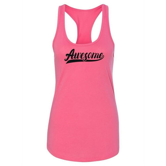 Awesome, Quote Racerback Tank Women -Image by Shutterstock, Female Large