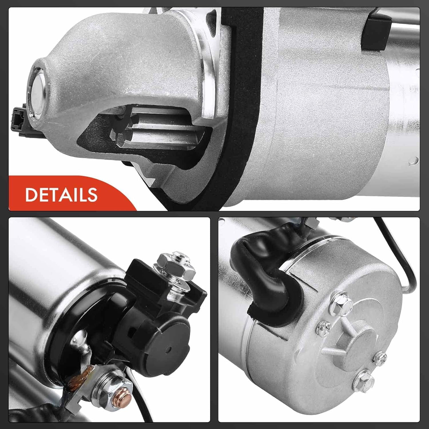A-Premium Starter Motor Compatible with Infiniti EX35 2008-2012, FX35 2009-2012, G35 2007-2008, M35 2009-2010, V6 3.5L, 12V 1.4KW 12 Teeth CW, Replace# 23300-JK20A, S114-927
