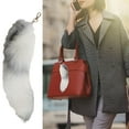 thumbnail image 2 of asddcavvf Porte-Clés Queue Mignonne 3D Pendentif Femme Porte-Clés Pompons Porte-Clés à la Mode Poilu, 2 of 5