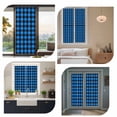 thumbnail image 7 of Black Blue Plaid Window Privacy Film, Country Buffalo Checked Gingham Static Cling UV Sun Blocking Heat Control Window Tint Day and Night, Non-Adhesive One Way Windows Privacy Cover 35.4''x78.7'', 7 of 7