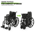 Magshion *FDA APPROVED* Transport Wheelchair with Adjustable SwingAway