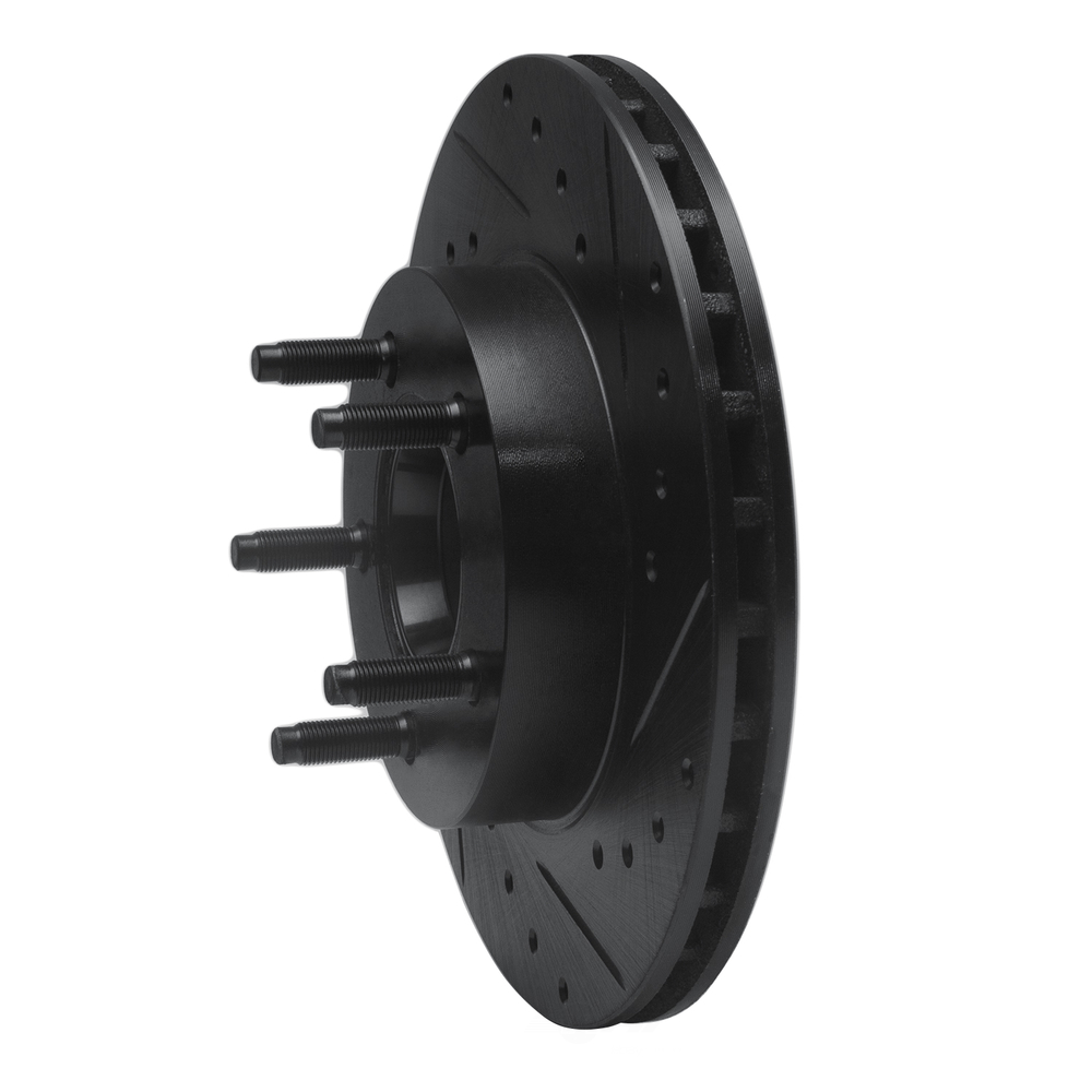 Dynamic Friction Company 633-54111R DFC Brake Rotor - Drilled And Slotted - Black