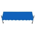 thumbnail image 2 of Awntech 8.38 Ft New Orleans Fixed Awning Canopy with Spear Arms (100.5in x 24in x 16in), Bright Blue, 2 of 2
