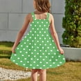 thumbnail image 4 of LADIGASU 2-12 Years Girls' Summer Casual Sleeveless Round Neck Button With Pockets Dress, 4 of 8