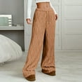 thumbnail image 5 of Sherpa Pajama Pants Women Soft Drawstring Elastic Waist Fluffy Pj Pants Comfy Lounge Fleece Lined Sleepwear Bottoms Ginger S, 5 of 6