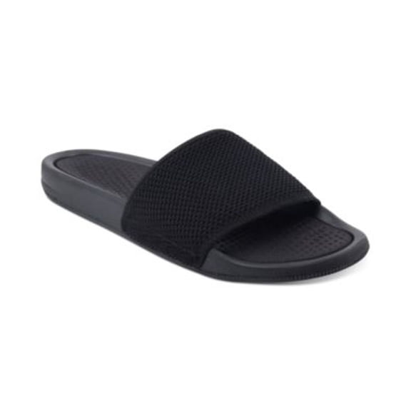 Alfani Men’s, Ace, Mesh Slide Sandals, Black, 11.5 M