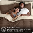 thumbnail image 4 of Bare Home 5-Piece Bed-in-a-Bag - Twin XL, Cocoa with Sand Sheet Set, 4 of 8