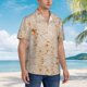 thumbnail image 3 of Balery Tortilla Camisas hawaianas de manga corta para hombre, camisas playeras de corte holgado, camisas de vacaciones con botones,Medium, 3 of 7