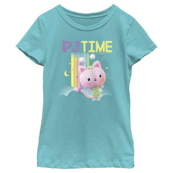 Girl's DreamWorks: Gabby's Dollhouse Kitty Fairy PJ Time  Graphic Tee White X Small