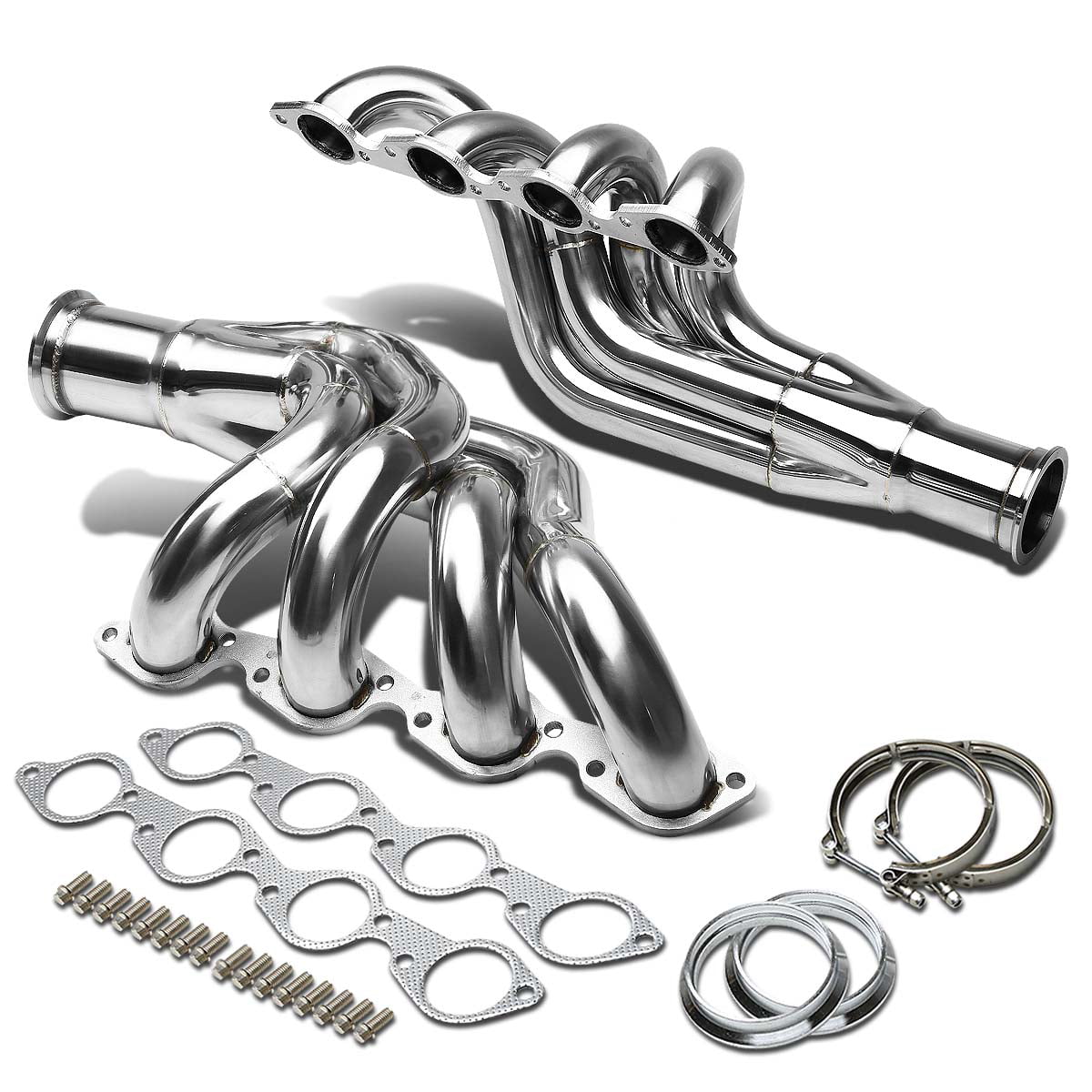 DNA MOTORING HDS-NT04-56L-LT Stainless Steel Header Exhaust Manifold 