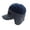 Navy, variant on Xijirk Two Tone Contrast Rib Knit Visor Beanie with Lined Ear Flap Windproof Thermal Headwear for Cycling Jogging Men Autumn Winter Daily Commute,Grey,One Size