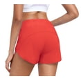thumbnail image 4 of LWP Womens Running Shorts Quick Dry Sports Shorts High Waist Athletic Workout with Liner Zipper Pockets, 4 of 11