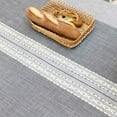thumbnail image 4 of Cotton Table Clothes Rectangular Linen Tablecloth Grey Wrinkle Free Table Rectangulaire for Kitchen Dining Table Decor(Gray,90*90cm), 4 of 6