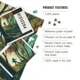 thumbnail image 2 of Lantern Press 1000 Piece Jigsaw Puzzle, Durango, Colorado, Wanderer, Bigfoot in Forest, 2 of 5