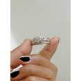thumbnail image 4 of Halo Jewelers Three Stone Ring, 1.50 Carat (ctw) 14k Rose Gold Natural Diamond Ladies Engagement Wedding Ring Jewelry For Womens | H-I Color, I2 Clarity, 1-1/2 CT Ring Size-6, 4 of 6
