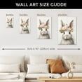 thumbnail image 7 of WFSposter Bunny Rabbit Canvas Wall Art Cute Animal Paintings Watercolor Rabbit Print Flower Crown Animal Nursery Wall Art Cute Bunny Poster Animal Artwork for Girl Nursery Easter Bunny Pictures, 7 of 7