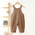 thumbnail image 5 of REDARER Boys Corduroy Overalls Dungarees for Kids Soft and Overall Pants with Adjustable Straps for and Casual Wear Durable and Childrens Overalls,Size:6-12 Months, 5 of 7