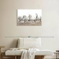 thumbnail image 2 of Elephant Stock White Arabian Horses Wall Art - Horizontal Canvas Wall Art - Living Room Wall Decor - Animal Canvas - Gray And White Decor - 30" x 20", 2 of 8