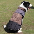 thumbnail image 3 of Reversible Dog Winter Coat, Thick Warm Dog Coat with Snowflake Lining&Zipper, Adjustable High Collar Waterproof Jacket, Reflective Pet Cold Weather Coats for Small Dogs, 3 of 8