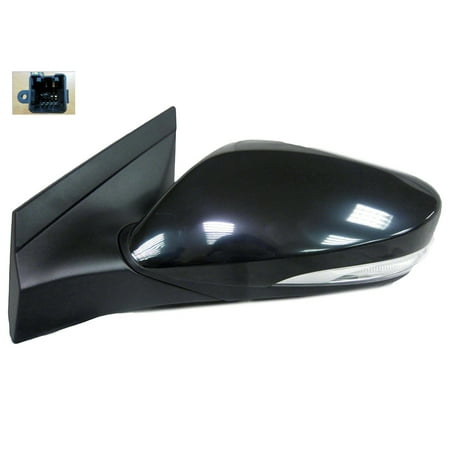 New OEM Side Mirrors Left Heated Power w/Signal w/o Blind Spot w/o Cover 876101R230 fits 2012-2017 Hyundai Accent
