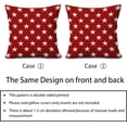 thumbnail image 6 of 4th of July Patriotic Pillow Covers 18X18 Inch Set of 2 American Stars Red Decorative Pillow Cases Memorial Independence Day Linen Cushion Case Farmhouse Home Decor For Sofa Couch Porch Outdoor, 6 of 6