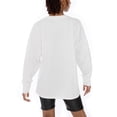 thumbnail image 5 of Women's Gameday Couture White Virginia State Trojans Big Goals Oversized Long Sleeve T-Shirt, 5 of 5
