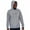 Heather Grey, variant on True Rock Men's Textured Hoodie Pullover (Black, Small)