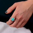 thumbnail image 5 of GICA GEMA 925 Sterling Silver Paraiba Tourmaline Gemstone Wedding Engagement Ring Fine Jewelry, 5 of 5