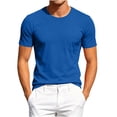 thumbnail image 2 of Men's Lightweight Mesh Outdoor Running Sports Top, Short Sleeve Breathable Quick Dry Shirt, Solid Color Athletic Active Tee, Pocket Training Gym Workout Hiking Travel Essential, 2 of 9
