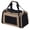 Khaki, variant on 17.5x10.5x10.5-Inch Airline Approved Pet Carrier for Cats and Small Dogs up to 12 Lbs, Escape-Proof Travel Bag with 3-Way Entry and Locking Zippers
