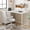 White, variant on COZONY 41" Computer Desk with 3 Drawers, LED Lights and Power Outlets, Gaming Desk with USB Charging Station and Monitor Stand,Black Willow