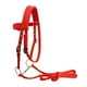thumbnail image 5 of Brida para caballo duradera, arnés con riendas, cabezada, filete extraíble, cabestro Rojo l, 5 of 8