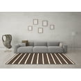thumbnail image 3 of Ahgly Company Indoor Rectangle Abstract Brown Contemporary Area Rugs, 7' x 9', 3 of 4