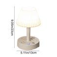 thumbnail image 2 of WIZUTIZ USB Charging Port Multi LED Table Lamp Three Tone Dimmable Bedside Reading Light Household Office Counter Study Work Decor Lighting Ornament, 2 of 7