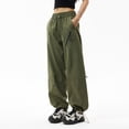 thumbnail image 6 of Tanming Barrel Sweatpants Plus Size Cargo Pants for Women Straight Leg Sweatpants for Women Women's Plus Size Pants Women Pants Casual Work Womens Cargo Work Pants, 6 of 7