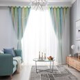 thumbnail image 2 of Labymos Decdeal 1PCS Star Curtains Hollow Style Sheer Colorful Double Layer Star Window Curtains for, 2 of 8