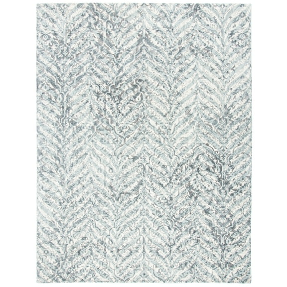 SAFAVIEH Restoration Vintage Delmar Abstract Area Rug, Ivory/Sage, 8' x 10'