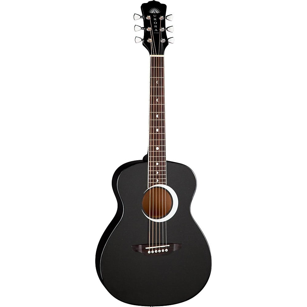 Luna Guitars Aurora Borealis 3//4 Guitar Black