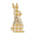 thumbnail image 4 of Bunny Hop MDF All Ears Honey Check Bunny In Burlap Scarf 13x6x1, 4 of 4
