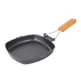 thumbnail image 1 of Outdoor Camping Frying Pan Ultralight Iron Steak Pot with Foldable Handle Cooking Tableware, 1 of 7