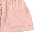 thumbnail image 4 of CNKOO Girls Summer Fly Sleeve Solid Color  Collar Single-breasted Dresses, 4 of 6