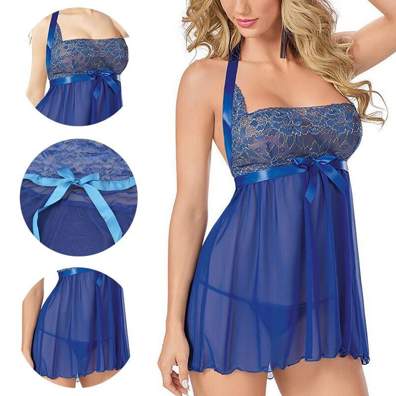 New Plus Size Underwear Lace Sleepwear Lingerie Set Womens Bridal Babydoll Dress New Plus Size Underwear Lace Sleepwear Lingerie Set Womens Bridal Babydoll Dress