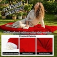 thumbnail image 3 of Outdoor Waterproof Porch Swing Cushion Replacement, Thicken Fade Resistant Swing Cushions with Backrest & Ties, 3 of 6